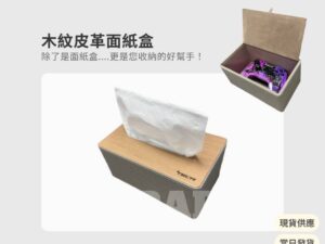 Model Y 煥新版 木紋皮革面紙盒